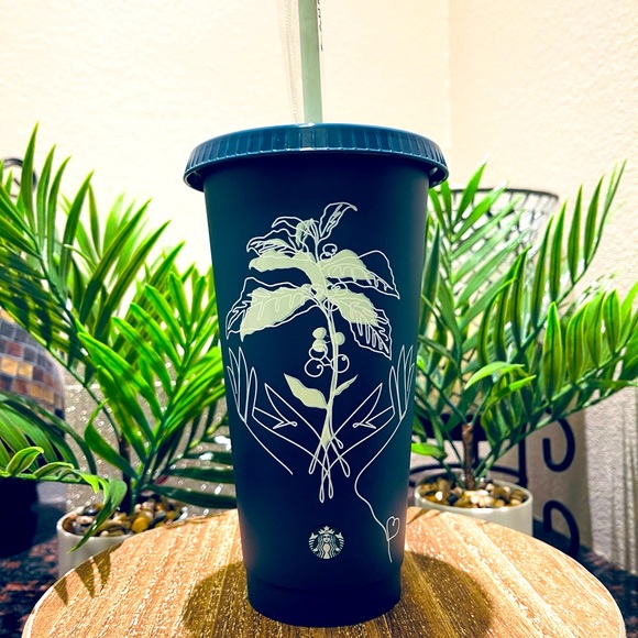 *HP*🌿NEW Starbucks 2022 Spring ‘Sip Sustainably ‘ Teal Green Reusable Cold Cup - Picture 3 of 8